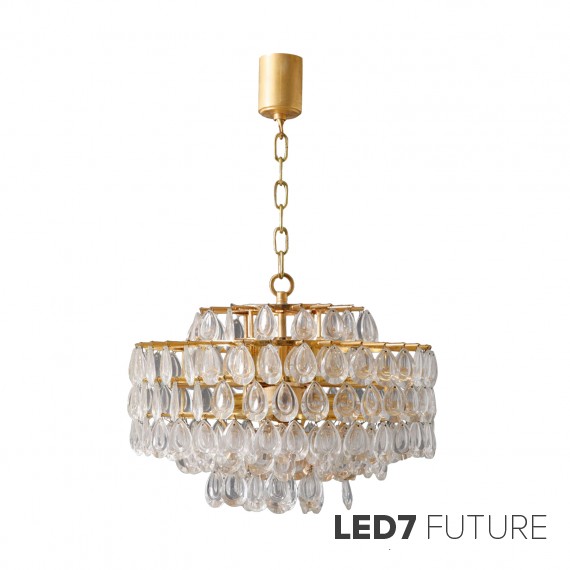 Gaetano Sciolari - Sciolari 6 Tiers Chrystal Faceted Chandelier